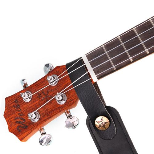 Sangle de guitare avec porte-médiator - noir - pour la sangle de guitare  avec fixation