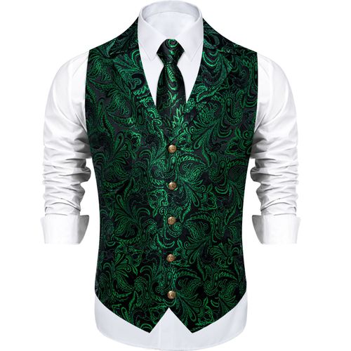 Ensemble De Vêtement Victorien À Carreaux Verts Pour Homme,Gilet Gothique,Veste,Smoking,Ixde Mariage