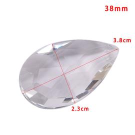 1 paire pendentif à prisme de cœur en cristal suspendu, capteur