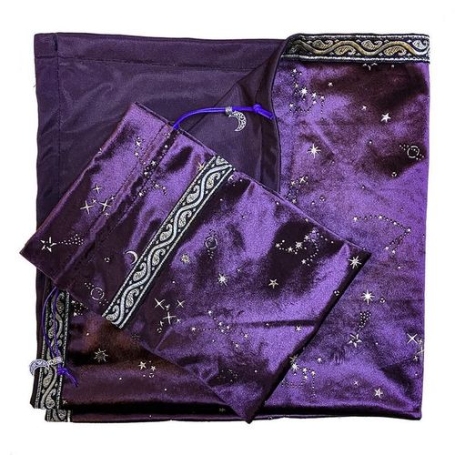 Cartes De Tarot En Tissu, Autel En Tissu, Tapisserie, Cartes De Tarot De Sorcellerie, Cartes De Divination, Nappe