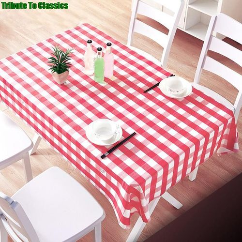 Nappe Épaisse Jetable À Carreaux Rouge, Pour Fête, Mariage, Décoration De Maison, Pique-Nique En Plein Air, Barbecue, Bon Marché