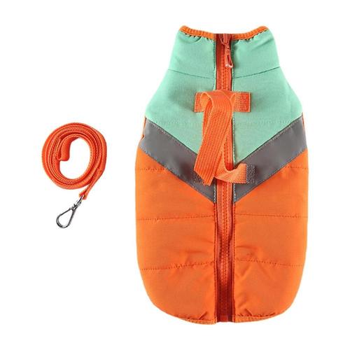 Gilet Chaud À Fermeture Éclair Pour Chien, Veste Polaire Avec Laisse À Double Anneau En D, Résistant À L'eau, Pull Pour Petit Chien, À La Mode, Hiver