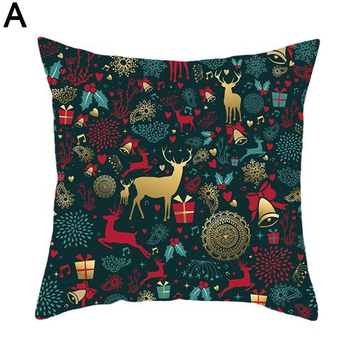 Housse De Coussin Textile, Décoration De Noël, En Lin, Pour Canapé, Imprimée, Pour Voiture, Décoration De Maison, O6v2, 45x45cm