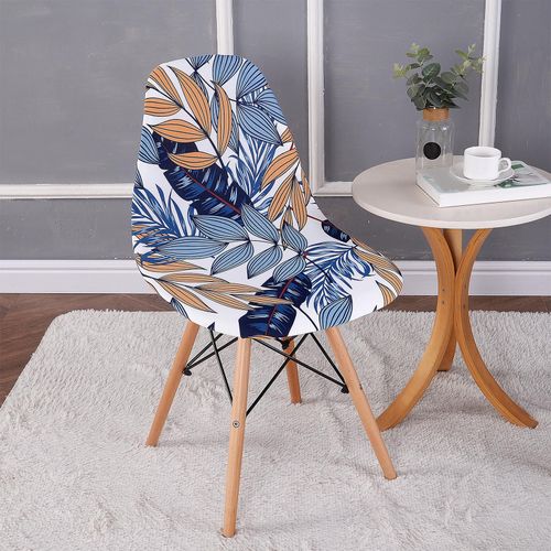 Housse De Siège De Bar Élastique, Lavable, Extensible, À Dossier Court, Pour Chaises Shell, Chaise De Salle À Manger, Hôtel