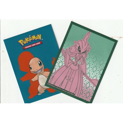 2 Protèges Cartes Pokémon - Sleeve - Garde-De-Fer/Salamèche -