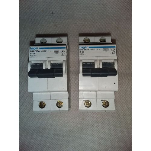 Disjoncteur hager mu216 et 210