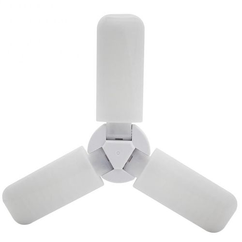 Lumière Led Pliable À Trois Ou Quatre Feuilles E27, Soucoupe Volante À Vis, Ampoule, Pale De Ventilateur Pour Éclairage De Plafond Domestique