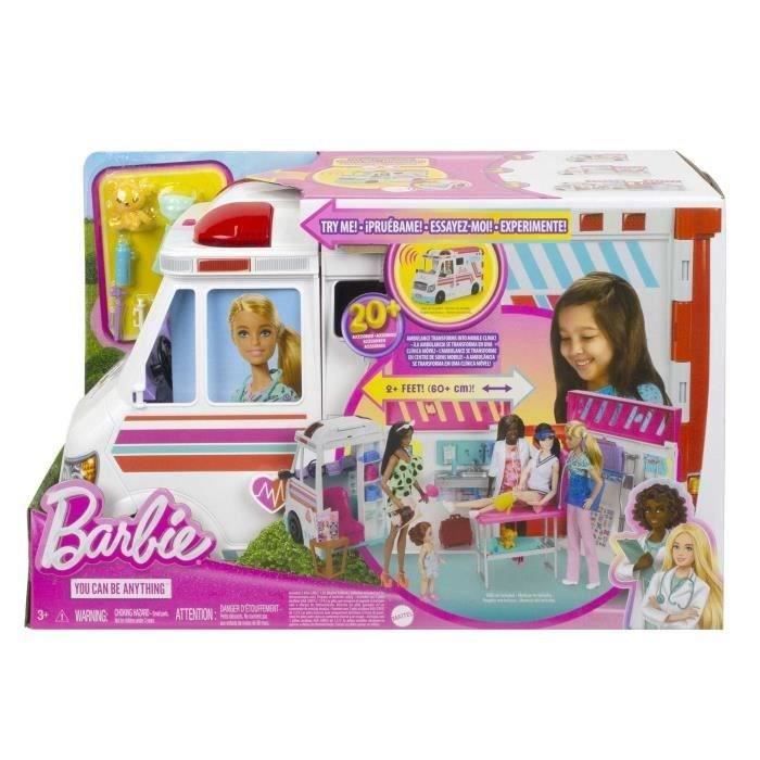 Coffret Barbie Véhicule Médical avec ambulance et clinique Rakuten
