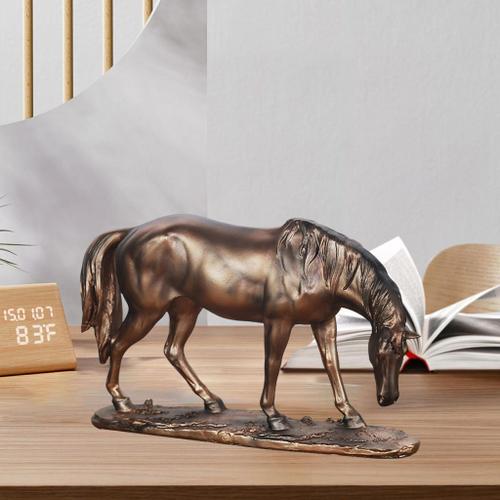 Statue de cheval moderne en résine, Figurine décorative, Art Animal, ornement créatif pour bureau, étagère, cave à vin, collection