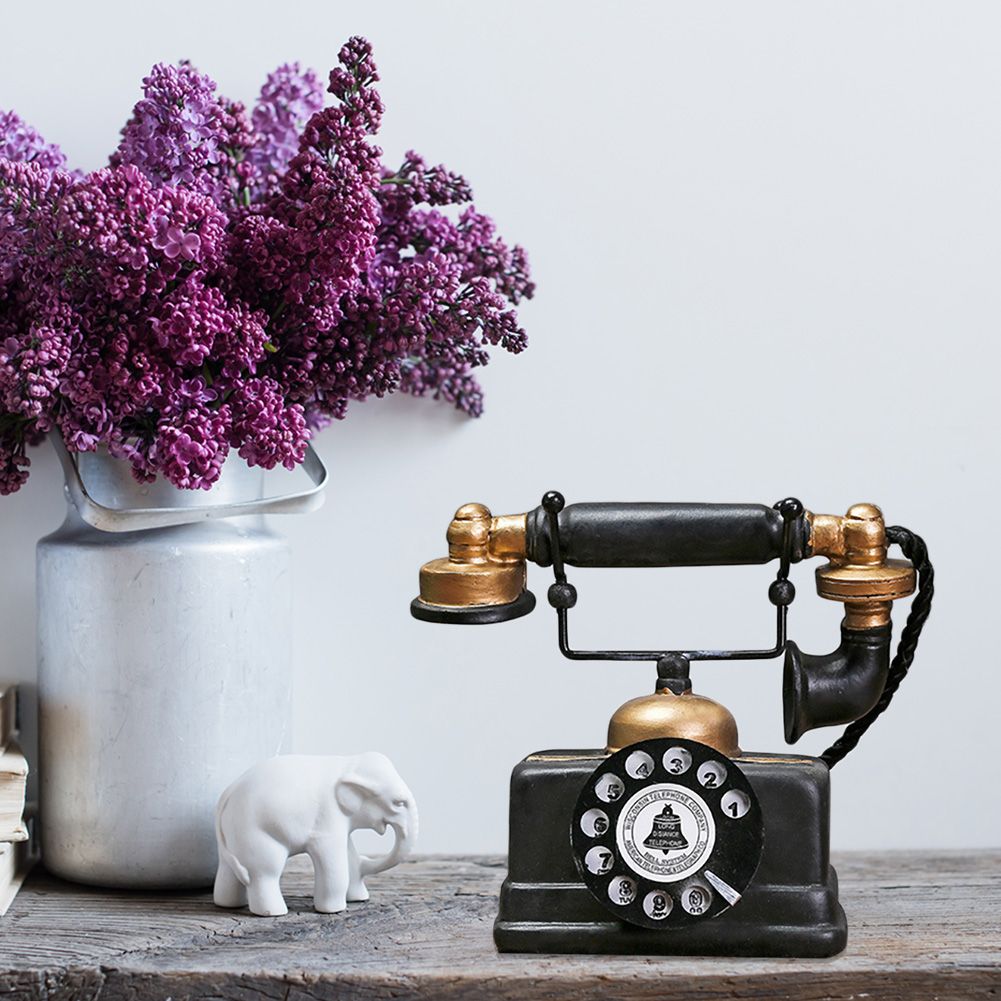 Modle de tlphone artificiel rtro en rsine, artisanat d... - 2