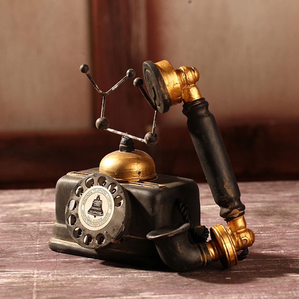 Modle de tlphone artificiel rtro en rsine, artisanat d... - 3