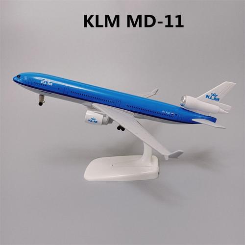 couleur KLM MD-11 Avion en alliage métallique de 20cm, avion moulé, modèle d'avion, Canada KLM, RUSSIAN airline