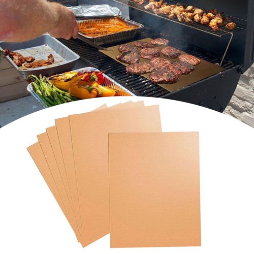 Tapis De Cuisson Pour Barbecue, Revêtement De Four, Facile À Nettoyer, Antiadhésif Pour Cuisson Au Gaz, Électrique Et Au Charbon, Outils De Cuisine, Feuille De Cuisson