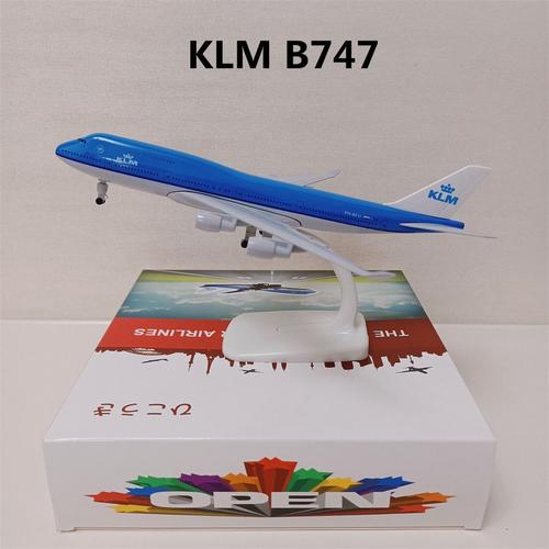 couleur KLM B747 Avion en alliage métallique de 20cm, avion moulé, modèle d'avion, Canada KLM, RUSSIAN airline