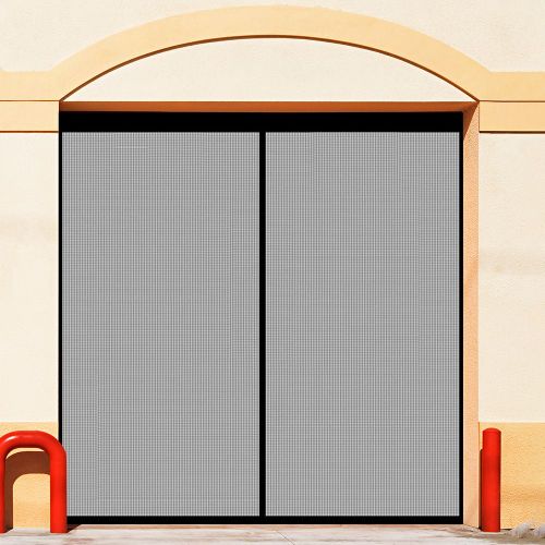 Filet Anti-Mouches Sans Couture Pour Porte De Garage, Moustiquaire Pour Entrepôt, Installation Facile