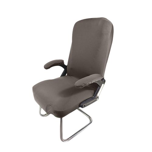 Housse De Chaise D'ordinateur Pivotante, Avec Accoudoirs, Anti-Salissure Pour Chaise De Bureau