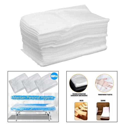 Draps De Table De Massage Jetables, Couverture De Lit De Spa, Douce Et Imperméable, Protection Pour Salon De Beauté, Hôtels, Épilation À La Cire, 90cm X 180cm, 100x