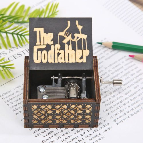 Boîte À Musique En Bois À Manivelle, Rétro Exquise, Boîte À Musique Élégante, Cadeau De Décoration De Maison, Cadeaux Pour Enfants