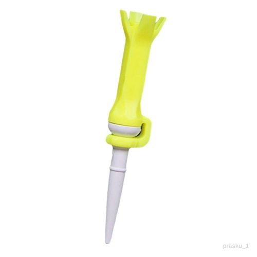 Tee De Golf Professionnel 4 Griffes En Plastique 3''Long Golf Training Jaune