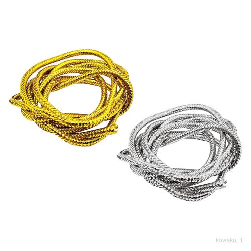 Lot de 2 tubes en mylar tressé de 1 m matériaux de montage de mouches cordon holographique rond outil de bricolage facile à utiliser tube tressé en mylar nacré de 0 3 cm pour la pêche.