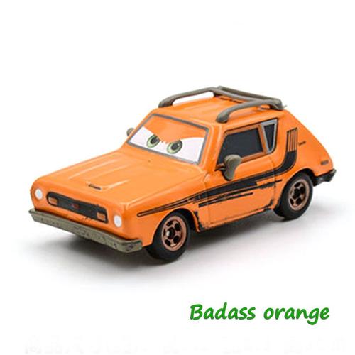 couleur orange vif Authentique Cars2 Finn mcmissil Holley Badass Doc.z Car model Anime film personnages modèle alliage métal moulé sous pression véhicule jouet pour garçons