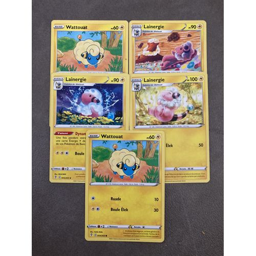 (3084) 3x Lainergie + 2x Wattouat (Pokemon)