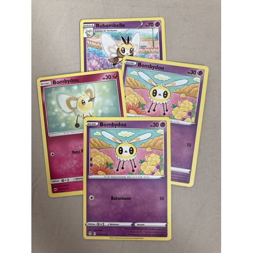 (2656) 3x Bombydou + Rubombelle (Pokémon)