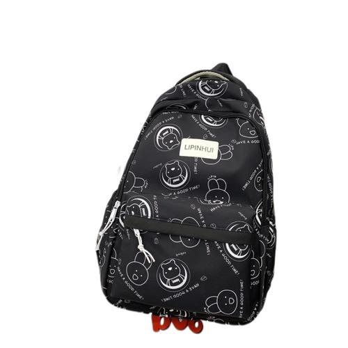 Un sac à dos d?école pour filles, garçons, noir - sac à dos léger et Durable