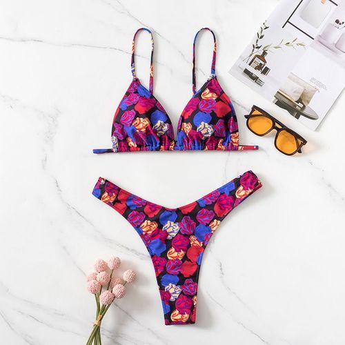 Maillot De Bain Femme Bikini Maillot De Bain Sexy Dos Nu Trois Pièces