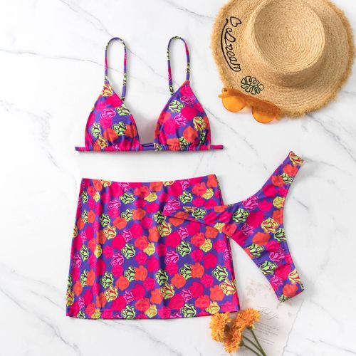 Maillot De Bain Femme Bikini Maillot De Bain Sexy Dos Nu Trois Pièces