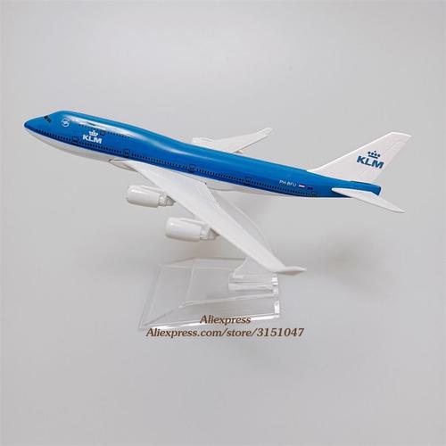 couleur KLM B747 modèle d'avion 16cm, KLM, russe, français, chili, brésil, espagne, royaume-uni, états-unis