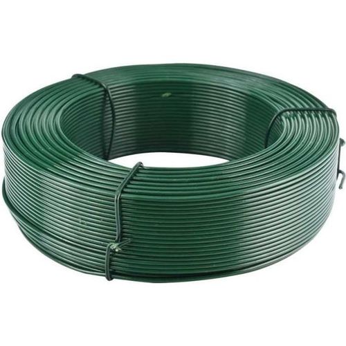 Fil De Fer Plastifié Spécial Clôture - Marque - Modèle - Vert - Diamètre 1,8mm - Hauteur 100cm