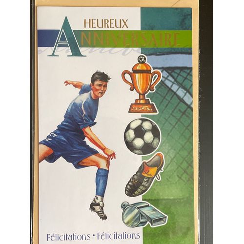 Carte Anniversaire : Football 