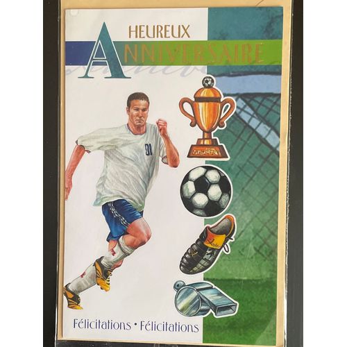 Carte Anniversaire : Football 