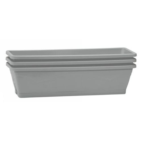 Jardinieres Symphonie Gris Beton X3