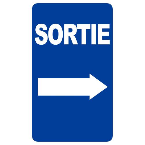 Sortie Flèche Vers Droite (10x6cm) - Sticker/Autocollant