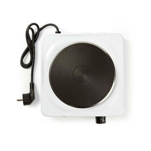 Plaque Chauffante Électrique 1Foyer 1000 W Protection contre la surchauffe Blanche