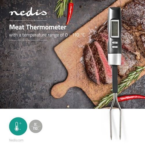 Thermomètre De Cuisson À Viande 0 - 110 °C Avec Sonde Lcd Numérique