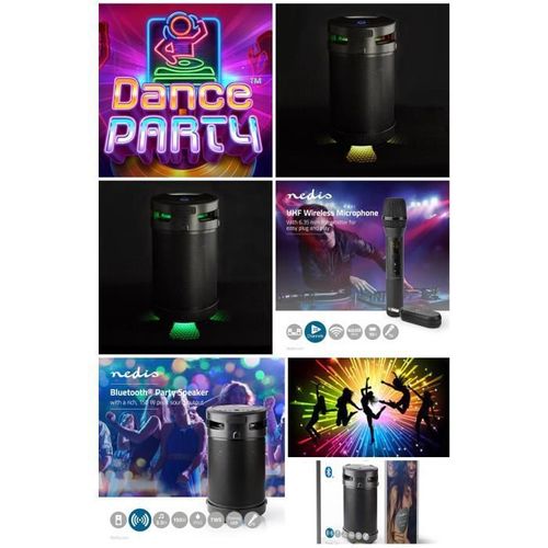 SONO PORTABLE PARTY Bluetooth Micro SD / USB | IPX5 | TWS + Micro SANS FIL 20 CANAUX HQ Etanche pour la fête extérieure