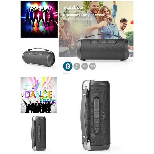 SONO PORTABLE PARTY PACK 2 ENCEINTES BLUETOOTH 2.0 150W RMS MOBILE TWS USB IPX5 MSD ETANCHE FONCT SIRI GOOGLE