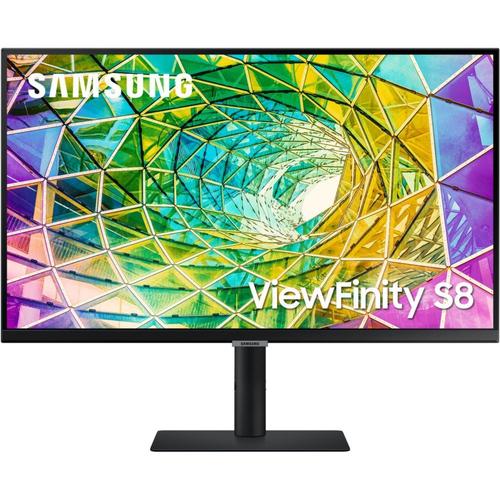 Samsung ViewFinity S8 S32A800NMP - S80A Series - écran LED - 32" - 3840 x 2160 4K @ 60 Hz - VA - 300 cd/m² - 2500:1 - HDR10 - 5 ms - HDMI, DisplayPort - noir