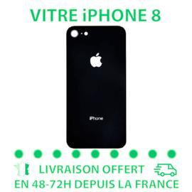 Vitre arrière compatible IPHONE 11 PRO 5.8 NOIR qualité origine en