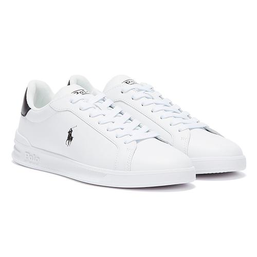 Ralph Lauren Heritage Court Ii Baskets Blanc Noir Pour 40 42 1/2 41 45 46