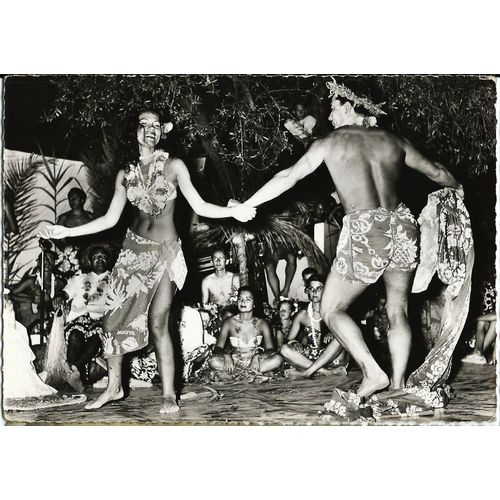 Grèce, Belle Carte Postale Ancienne, Ile D'ipsos, Soirée Tahitienne, Carte Écrite Et Afranchie De 3 Timbres.