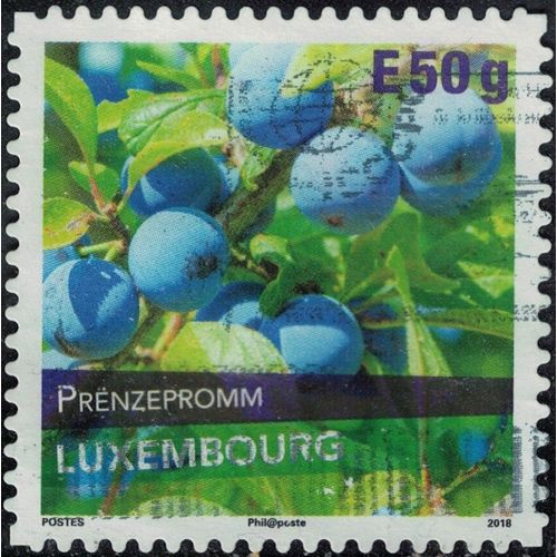 Luxembourg 2018 Oblitéré Used Variété De Prune Prënzepromm Y&t Lu 2133 Su