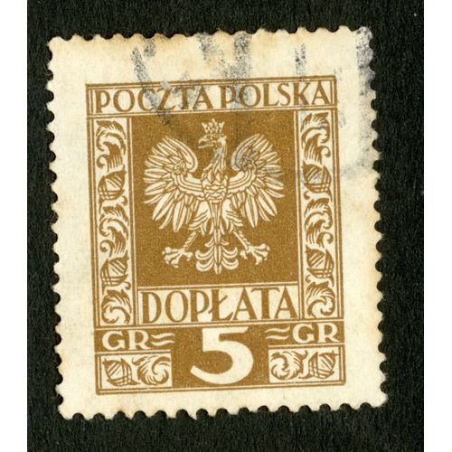 Timbre Oblitéré Poczta Polska, Doplata, 5 Gr