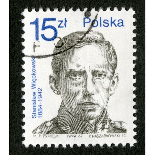 Timbre Oblitéré Polska, Stanislaw Wieckowski 1884-1942, Piekarski,Naszarkowski, 1987, 15 Zl