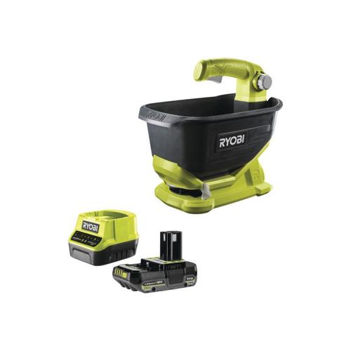 Pack RYOBI Epandeur à main OSS1800 - 18V One+ - 1 Batterie 2.0Ah - 1 Chargeur rapide