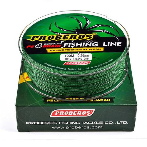 Couleur Vert Taille 1.5-20lb Ligne De Pêche Tressée En Pe Transparent, Accessoire De Pêche À La Mouche Super Solide, De 100m