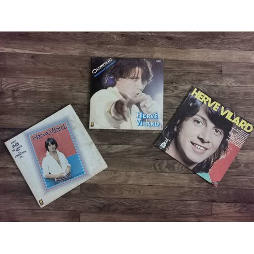 3 Disques Vinyles Hervé Vilard 
